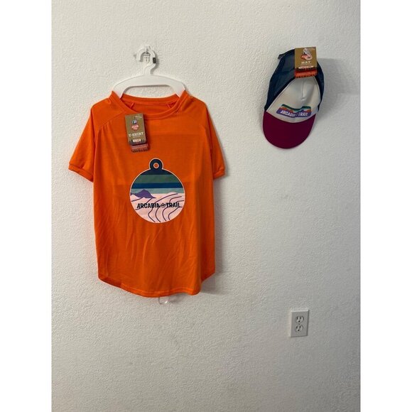 Arcadia trail logo tee and hat dog size XXL - Picture 1 of 10